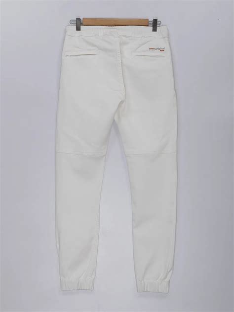 Gesture White Cotton Jogger Jeans G3 Mje4027