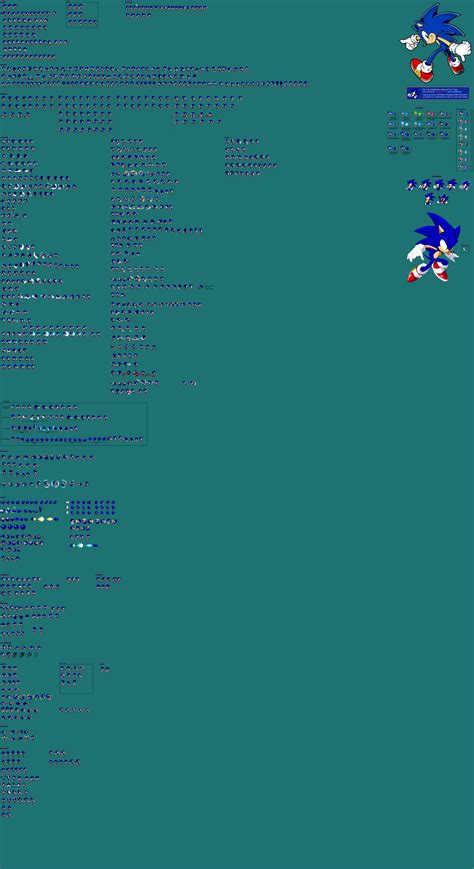 Sprite Sheet Project Sonic My Palette By Jan300omega On Deviantart