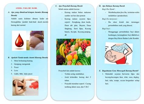 Leaflet Anemia Ibu Hamil Ppt