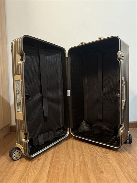 89l Rimowa Topas Titanium Trunk E Tag Hobbies And Toys Travel Luggage