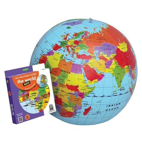 20-inch Giant Inflatable Educational Globe, by Tedco Toys - Walmart.com