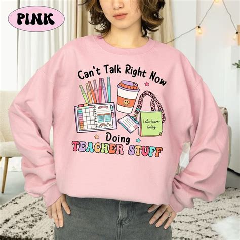 Cant Talk Right Now Doing Teacher Stuff Teacher Shirt Funny Teacher