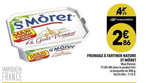 Promo Fromage Tartiner Nature St M Ret Chez Supeco Icatalogue Fr