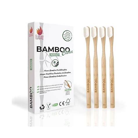 Bamboo Clean Nano Brosses Dents En Bambou Poils Nano Doux