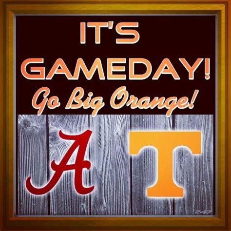 It's game day! Tennessee vs Alabama | Tennessee volunteers football ...