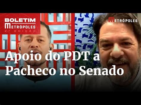 PDT oficializa apoio à candidatura de Pacheco no Senado Entenda