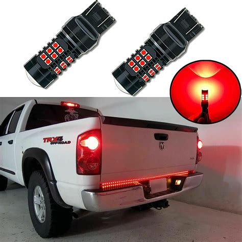 3157 Led Strobe Brake Lights Bulbs Red Blinking Brake Parking Tail Light Replacement