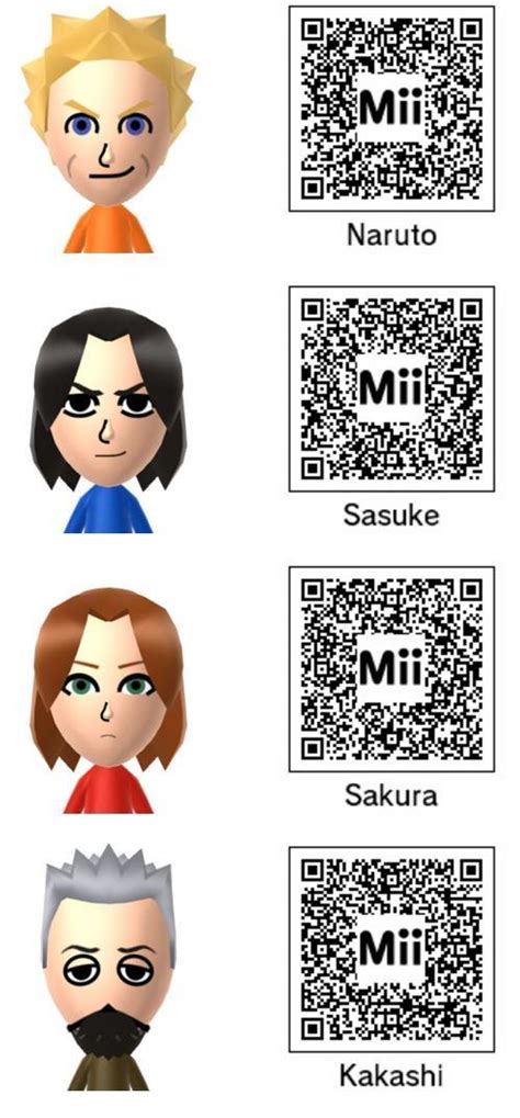 I'm re-watching the Naruto series on Netflix and was wondering if you could make Mii versions of ...