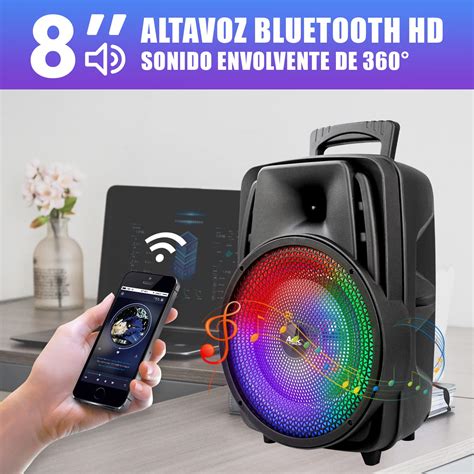 Aek Cyber Bocina Bluetooth Grande Pulgadas Altavoces Speaker