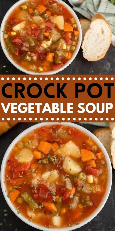 Slow Cooker Vegetable Soup Recipe Video Easy Vegetable Soup