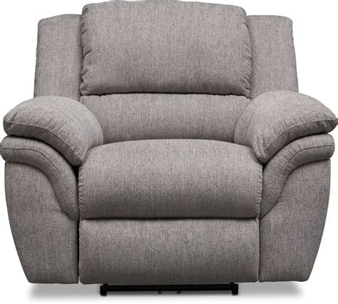 Aldo Power Recliner Gray American Signature Furniture