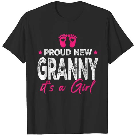 Retro Vintage Gender Reveal Proud New Granny Its A T Shirts Sold By Lorrie Even Sku 66311436