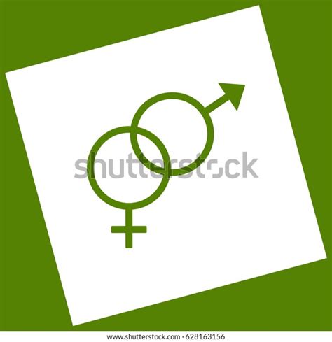 Sex Symbol Sign Vector White Icon Stock Vector Royalty Free 628163156 Shutterstock