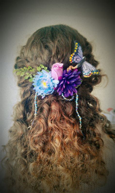 Make Your Own Floral Faerie Hair Ornament Great For Weddings And