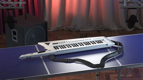 Roland AX Edge Keytar White 3D Model $39 - .3ds .blend .c4d .fbx .max ...