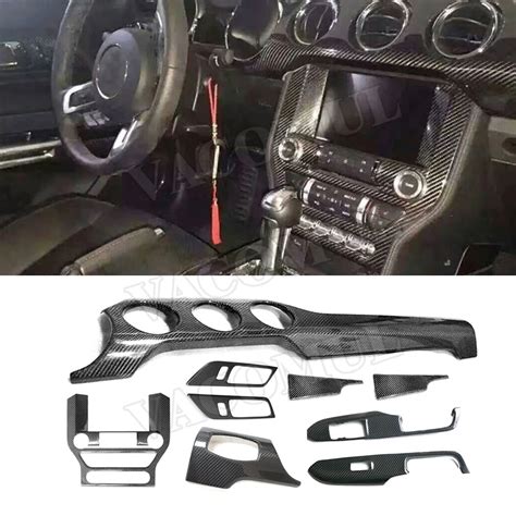 Real Carbon Fiber Interior Trims Dashboard Meter Bar Cover Mouldings