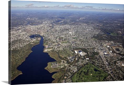 Pawtucket, Providence, Rhode Island, USA - Aerial Photograph Wall Art ...