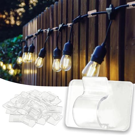 Amazon TW SHINE Hooks For Outdoor String Lights Clips 15 Pack