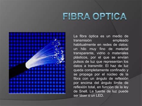 Fibra Optica Ppt