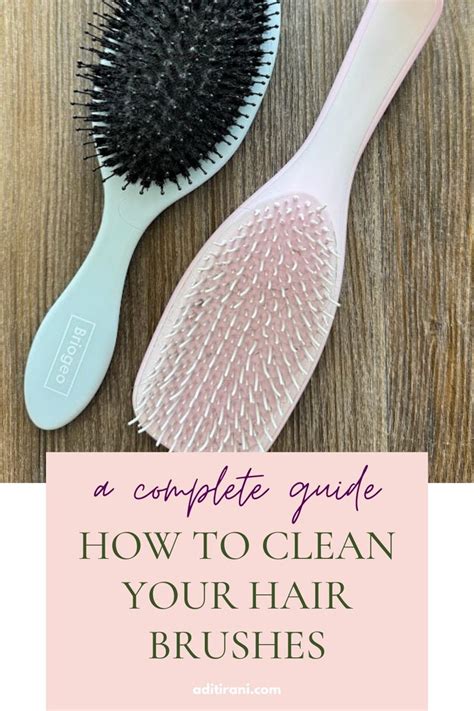 how to deep clean hair brushes