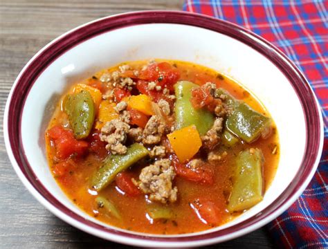 Keto Green Bean Hamburger Soup - Splash of Keto