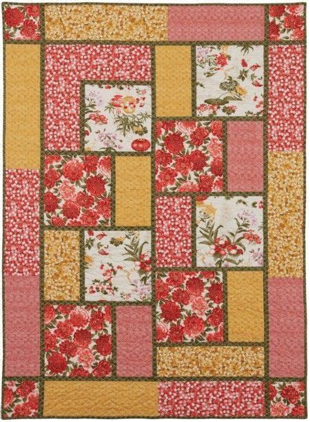 Cool Quilt Patterns For Large Print Fabrics Inspiration Quilt Patterns Quilts Big Block Quilts