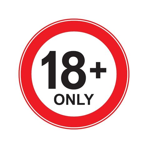 Premium Vector Vector 18 Age Restriction Sign