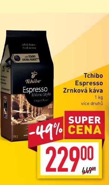 Tchibo Espresso zrnková káva 1 kg v akci AkcniCeny cz