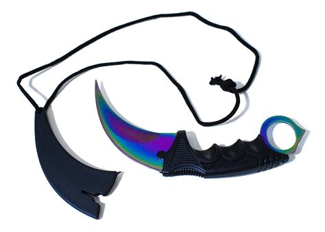 Cuchillo Tactico Karambit Kerambit Sin Filo Cs Go C Funda TIENDAELGLOBO