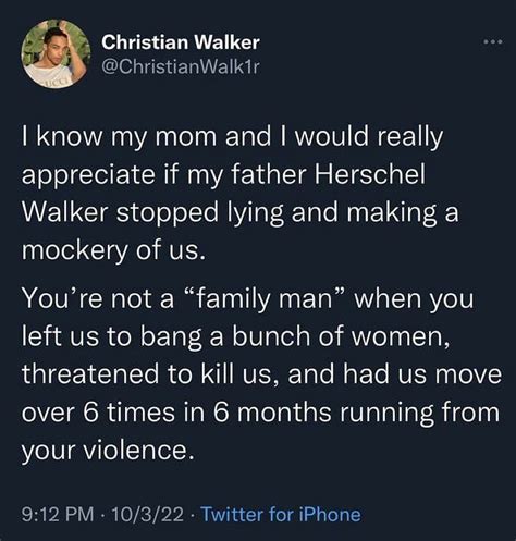 How Herschel Walker Insulted His Wife And Son At The Same Time