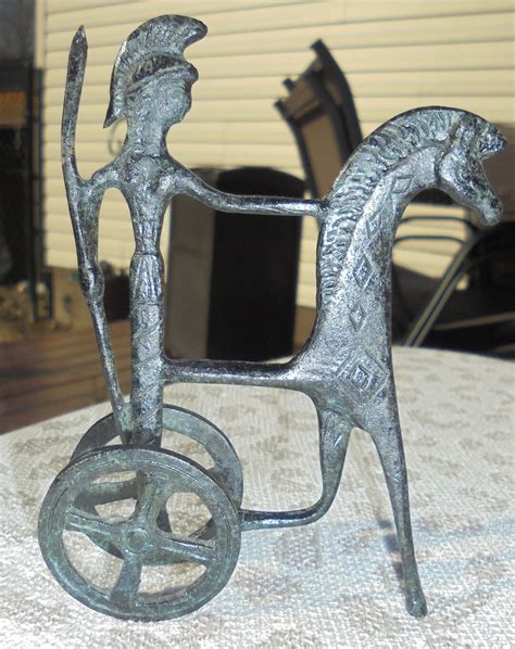 Ancient Bronze Greek Horse Chariot - Etsy