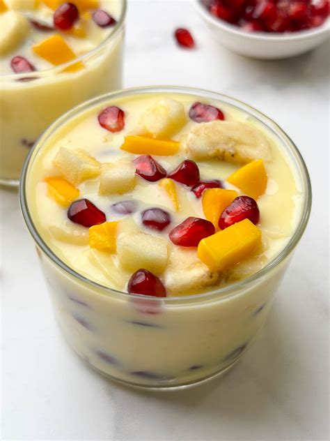 Fruit Custard Recipe Alphafoodie