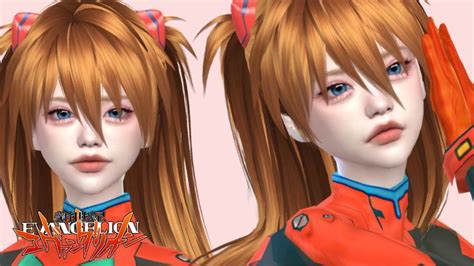 Sims 4 Anime The Sims 4 Skin Asuka Langley Soryu Tumblr Sims 4 Sims