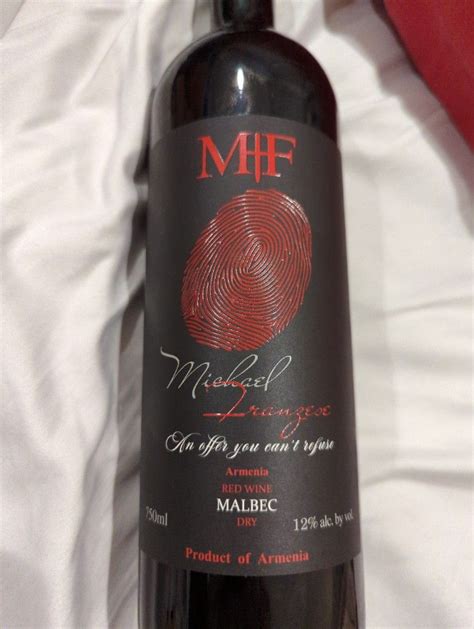 NV Michael Franzese Malbec, Armenia - CellarTracker