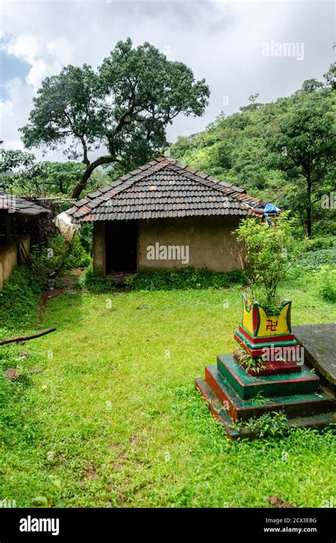 Mountain Top Settlement Used By Velip And Kunbi Tribal Villagers Living