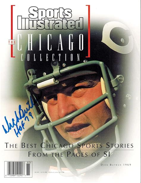 Dick Butkus Signed Bears The Chicago Collection Sports Illustrated 2