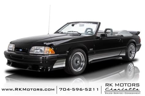 1988 Ford Mustang Saleen Black Convertible 50 Liter V8 5 Speed Manual