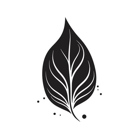 leaf, vector concept digital art, hand drawn illustration 21953604 ...