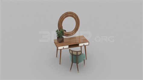 3332. Free 3D Dressing Table Model Download