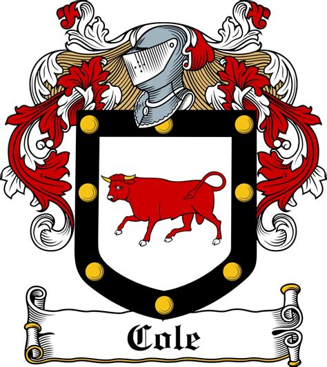 Cole Family Crest / Irish Coat of Arms Image Download - Tradebit