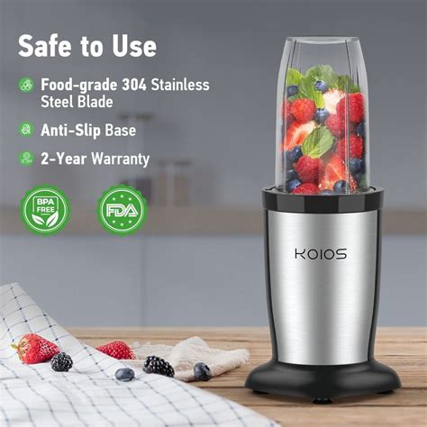 Koios Personal Blender W Juicer For Shakes Smoothies Seasonings