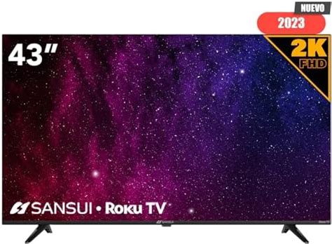 SANSUI Smart TV Roku TV Compatible Con Alexa 2023 43 Full HD