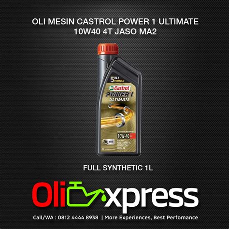 Jual OLI CASTROL POWER1 ULTIMATE 10W40 4T 1 LITER Shopee Indonesia