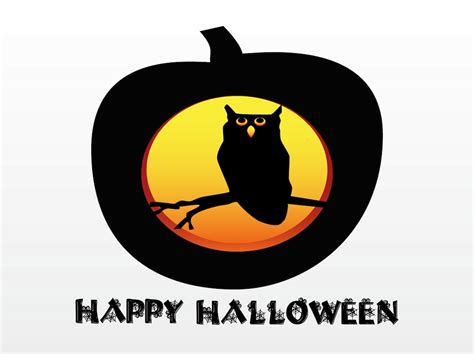 Halloween Pumpkin With Owl Vector Art & Graphics | freevector.com