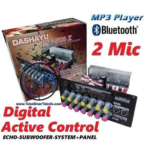 Jual Kit Power Amplifier Speaker Active Aktif Digital Echo Mixing Stereo Mp3 Bluetooth Tr