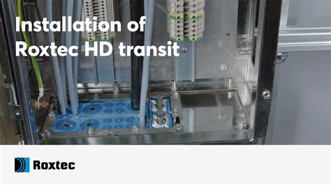 Installation Of A Roxtec Hd Transit Youtube