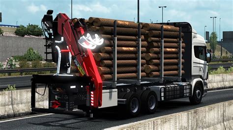 Ets2 V1 38 Scania Rjl Rigid Forest Parts Trailer Youtube Otosection