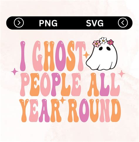 I Ghost People Year Round Cool Ghost Halloween Retro Etsy