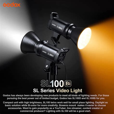 Buy Godox SL100Bi LED Video Light with Remote Control for Motion ...
