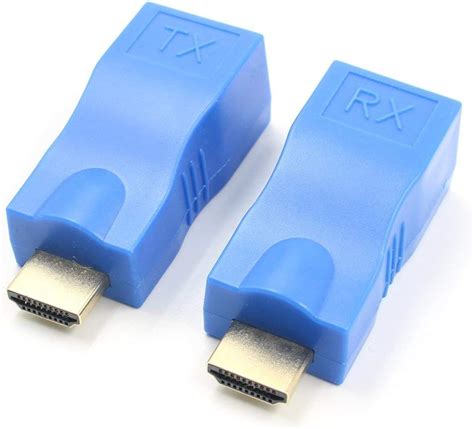 Hdmi Extender Transmisor Txrx Adaptador 30m Hdmi Extensor De Red Rj45